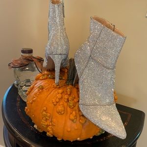 catwalk rhinestone booties